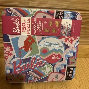 BARBIE 150 PC PUZZLE WITH CHOCOLATE CHIP COOKIES INCLUDED Exp 10/25 SEALED